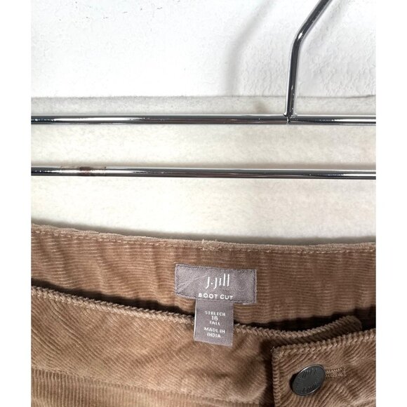 J Jill High-Rise Corduroy Boot-Cut Jeans stretch 16T - Picture 9 of 9